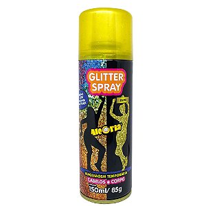 Glitter Spray Ouro 150ml - Dalegria
