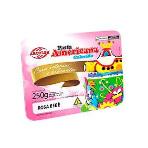 Pasta Americana Rosa Bebê 250g - Arcolor