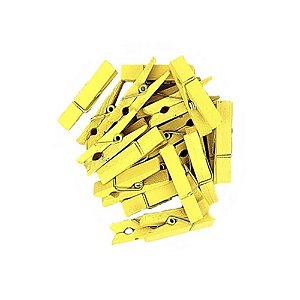 Mini Pregador Amarelo 3,5cm 50un - Art Lille