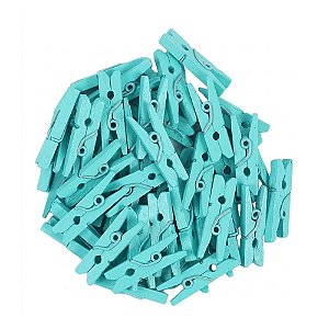 Mini Pregador Azul 3,5cm 50un - Art Lille