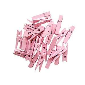 Mini Pregador Rosa 3,5cm 50un - Art Lille