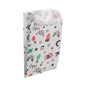 Saco de Papel P Arraiá Cordel de São João 50un - Regina
