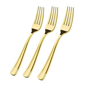 Garfo Sobremesa Gold - Silver