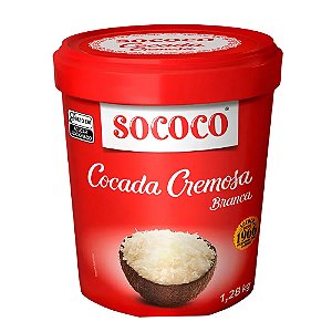 Cocada Cremosa Branca 1,28kg - Sococo