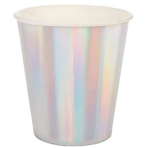 Copo Papel Furta Cor 10un - Silver