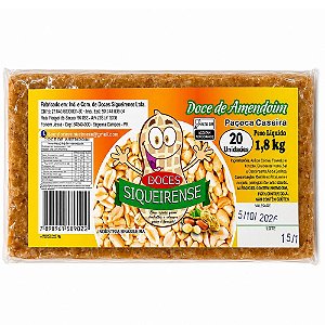Paçoca Caseira 1,8 kg 20un - Siqueirense
