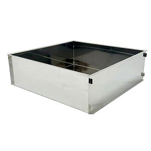 Forma Bolo Fatia Quadrada Desmontável 30x10cm - Doupan