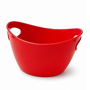 Cachepot Oval Vermelho - Oldaniplast