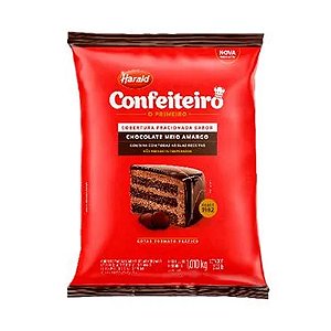 Cobertura Gotas Meio Amargo Confeiteiro 1,01kg - Harald