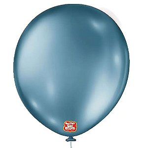 Balão 16 Metallic Azul 10un - São Roque