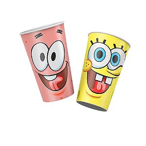 Copo Papel Bob Esponja 180ml 8un - Regina