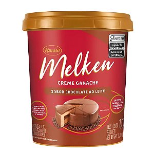 Creme Ganache Chocolate Ao leite Melken 1kg - Harald
