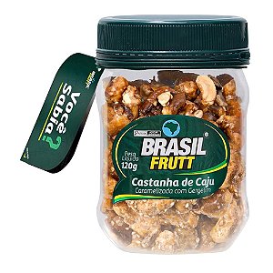 Castanha de Caju Caramelizada Com Gergelim 120g - Brasil Frutt
