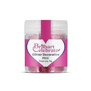 Glitter Para Decoração Pink 5g - Brilhart