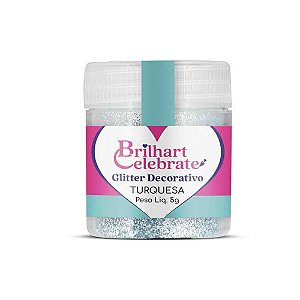 Glitter Para Decoração Turquesa 5g - Brilhart