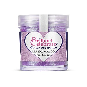 Glitter Para Decoração Premium Mundo Mágico 30g - Brilhart