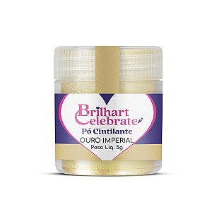 Pó Para Decoração Metálico Ouro Imperial 5g - Brilhart