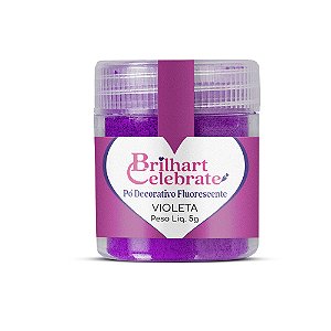 Pó Para Decoração Fluorescente Violeta 5g - Brilhart