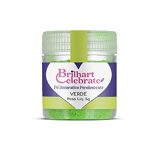 Pó Para Decoração Perolescente Verde 5g - Brilhart