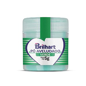 Pó Para Decoração Aveludado Verde 5g - Brilhart