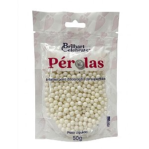 Pérola Cintilante Perolada Pequena 50g - Brilhart