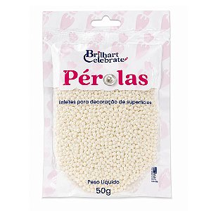 Pérola Glitter Perolada Mini 50g - Brilhart