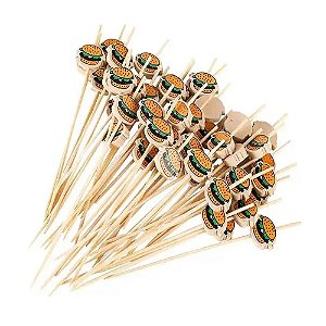 Palito Bambu Hamburguer 12cm 20un - Silver
