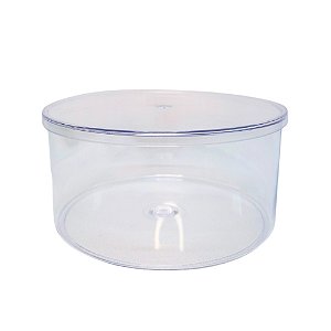 Cake Box Redonda Transparente 1,450L - Lsc Toys