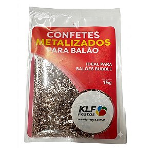 Confete Metalizado Rose 0,1cm 15g - KLF