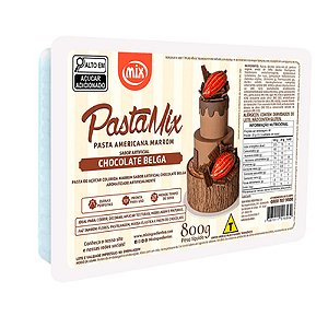 Pasta Americana Marrom Chocolate Belga 800g - Mix