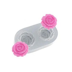 Molde de Silicone Par de Rosinhas Amy 468 - Flexarte