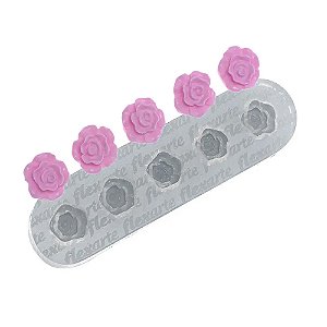 Molde de Silicone Mini Rosinhas Theron - Flexarte