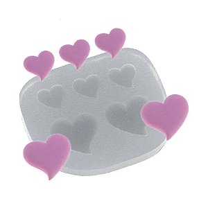 Molde de Silicone Mini Corações 428 - Flexarte