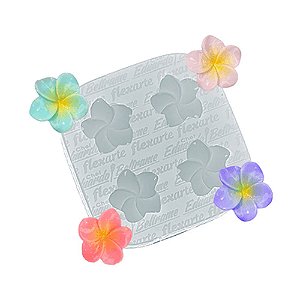 Molde de Silicone Quarteto de Florzinhas Louella 935 - Flexarte