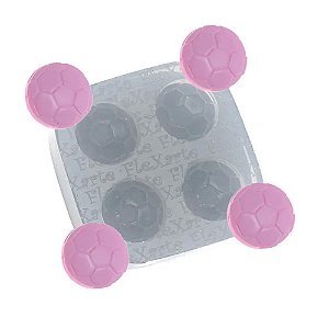 Molde de Silicone Quarteto de Bolinhas 72 - Flexarte