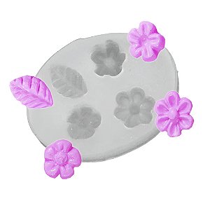 Molde de Silicone Florzinhas 112 - Flexarte