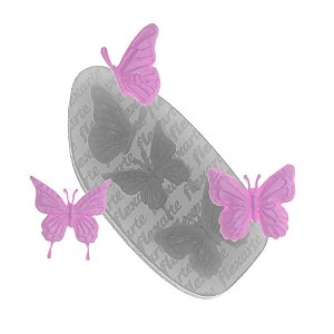 Molde de Silicone Trio Borboletas Sole 867 - Flexarte