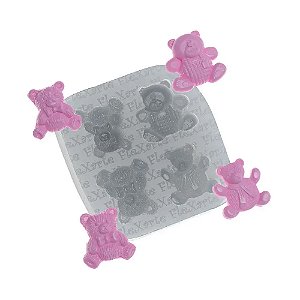 Molde de Silicone Ursinhos Laylah 569 - Flexarte