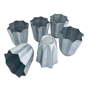 Forminha Pandoro 3,6x6,3x7,4cm 6un - Doupan