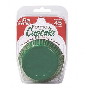 Forma Cupcake Verde Escuro 45un - Flip