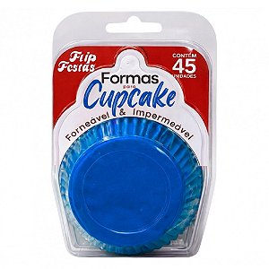 Forma Cupcake Azul Escuro 45un - Flip