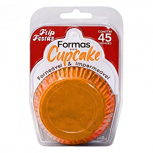 Forma Cupcake Laranja 45un - Flip