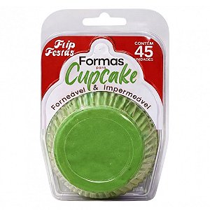 Forma Cupcake Verde Claro 45un - Flip