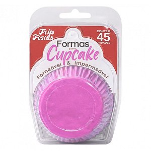 Forma Cupcake Rosa 45un - Flip
