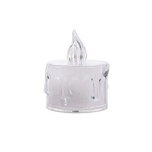 Vela Led Branca 3,7x5cm - Silver