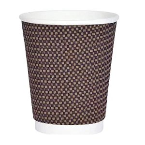 Copo Papel Ondulado Marrom 240ml 25un - Silver