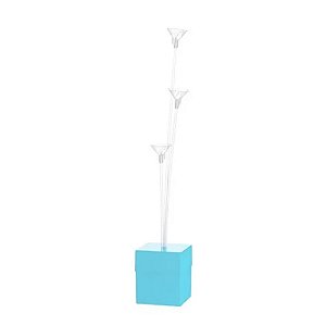Suporte Para Balão Azul Candy 3 Hates - Festplastic