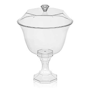 Taça Diamante Com Tampa Cristal 1250ml - Festpastik