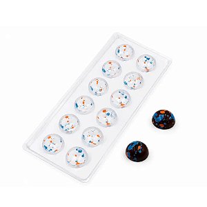 Forma Decorativa Trufa Azul e Laranja - Stalden