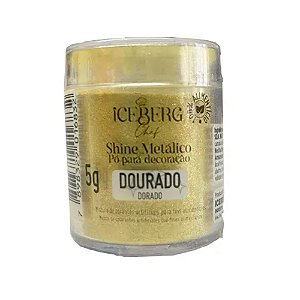 Pó Para Decoração Metálico Dourado 5g - Iceberg